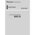 PIONEER AVIC-X1/XU/EW Instrukcja Obsługi