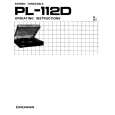 PIONEER PL-112D Instrukcja Obsługi