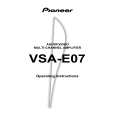 PIONEER VSA-E07/HV Instrukcja Obsługi