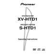 PIONEER XV-HTD1 Instrukcja Obsługi