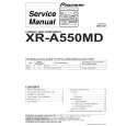 PIONEER XRA550MD Instrukcja Serwisowa
