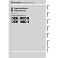 PIONEER DEH-1900R Instrukcja Obsługi