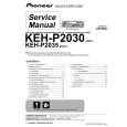 PIONEER KEH-P2030 Instrukcja Serwisowa
