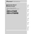 PIONEER DEH-2700R/XU/EW Instrukcja Obsługi