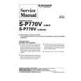 PIONEER SP770V XJM/NC Instrukcja Serwisowa