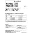 PIONEER XRP670F Instrukcja Serwisowa