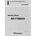 PIONEER AVX7300DVD Instrukcja Obsługi