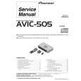 PIONEER AVIC505 Instrukcja Serwisowa