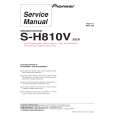 PIONEER S-H810V/SXTW/EW5 Instrukcja Serwisowa