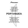 PIONEER PDP-V402EA/YVLDK Instrukcja Obsługi