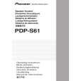 PIONEER PDP-S61/XTW/E5 Instrukcja Obsługi