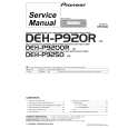 PIONEER DEH-P9250 Instrukcja Serwisowa
