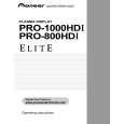PIONEER PRO-800HDI Instrukcja Obsługi