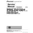 PIONEER PRS-D2100T/XS/ES Instrukcja Serwisowa