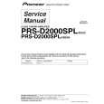 PIONEER PRS-D2000SPL/XSEW5 Instrukcja Serwisowa