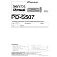 PIONEER PD-S507/MVXK Instrukcja Serwisowa