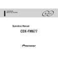PIONEER CDX-FM677/XN/ES Instrukcja Obsługi