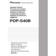 PIONEER PDP-S40B Instrukcja Obsługi