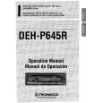 PIONEER DEH-P645R Instrukcja Obsługi