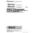 PIONEER PRS-D2000SPL/XUEW5 Instrukcja Serwisowa