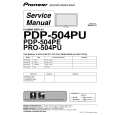 PIONEER PDP504PU Instrukcja Serwisowa