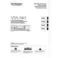 PIONEER VSA-740 Instrukcja Obsługi