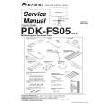PIONEER PDK-FS05/WL5 Instrukcja Serwisowa