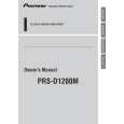 PIONEER PRS-D1200M/XS/ES Instrukcja Obsługi