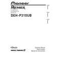 PIONEER DEH-P310UB/XS/UC Instrukcja Obsługi