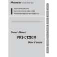 PIONEER PRS-D1200M/XS/EW5 Instrukcja Obsługi
