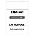 PIONEER BP-41 Instrukcja Obsługi