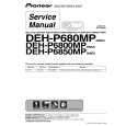 PIONEER DEH-P6800MP Instrukcja Serwisowa