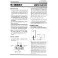 PIONEER S333X Instrukcja Obsługi