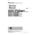 PIONEER AVIC-F500BT/XCN/AU Instrukcja Serwisowa