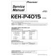 PIONEER KEH-P4015-3 Instrukcja Serwisowa