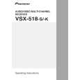 PIONEER VSX-518-K/SFLXJ Instrukcja Obsługi