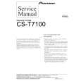 PIONEER CS-T7100 Instrukcja Serwisowa