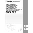 PIONEER CDJ-400/WYXJ5 Instrukcja Obsługi