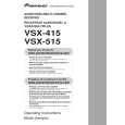 PIONEER VSX-415-K/KUCXJ Instrukcja Obsługi
