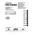 PIONEER PD-X540 Instrukcja Obsługi