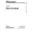 PIONEER DEH-P3100UB/XS/UC Instrukcja Obsługi