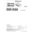 PIONEER GM-232/X1H/ES Instrukcja Serwisowa