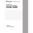 PIONEER SVM-1000/WAXJ5 Instrukcja Obsługi