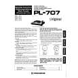 PIONEER PL707 Instrukcja Obsługi