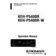 PIONEER KEH-P5400R Instrukcja Obsługi