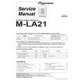 PIONEER M-LA21 Instrukcja Serwisowa