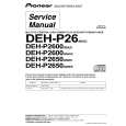 PIONEER DEH-P2600-2 Instrukcja Serwisowa