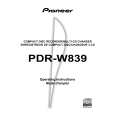 PIONEER PDR-W839/WYXJ Instrukcja Obsługi