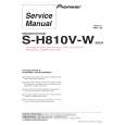 PIONEER S-H810V-W/SXTW/EW5 Instrukcja Serwisowa