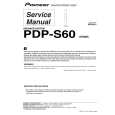 PIONEER PDP-S60/XTW/E5 Instrukcja Serwisowa